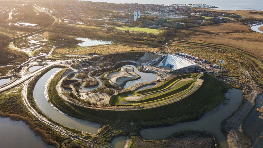 Bygningsafsætning af Naturkraft i Ringkøbing. Arbejde Landinspektør Vest.
